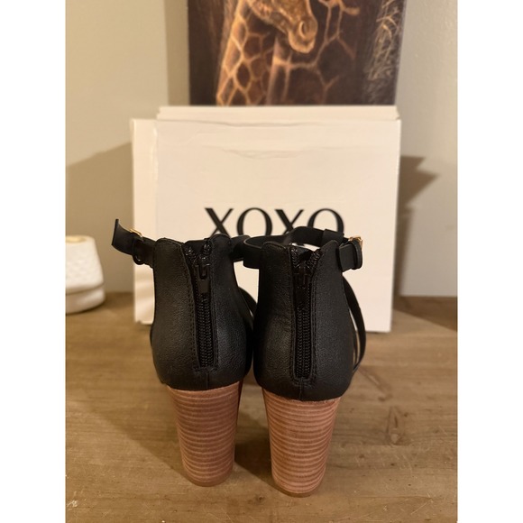 XOXO‎ Women's Bethan Black Gladiator Heeled Sandals Size 10M - Picture 4 of 6